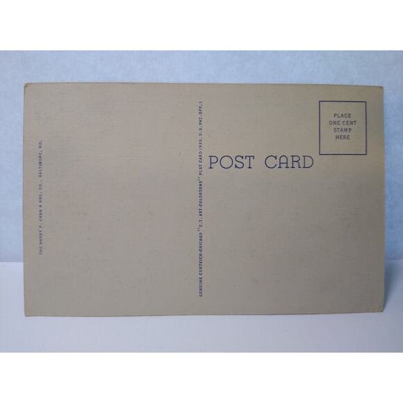 Greetings From Rehoboth Beach Delaware Large Big Letter City Town Postcard Linen - Picture 2 of 2